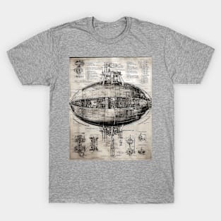 UFO Blueprint details T-Shirt